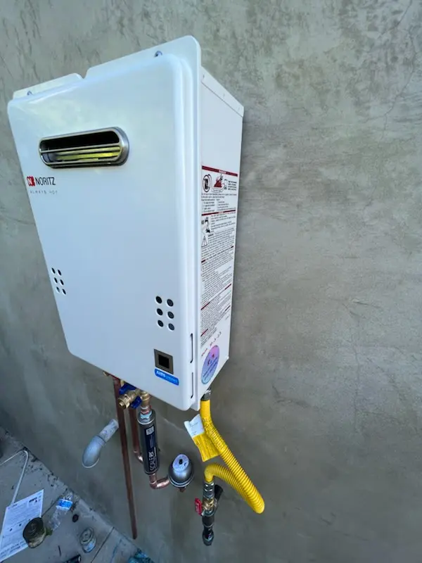 Tankless water heater installation for Wideview homes